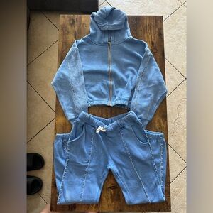 Vintage Havana Blue Kids Jogger Set